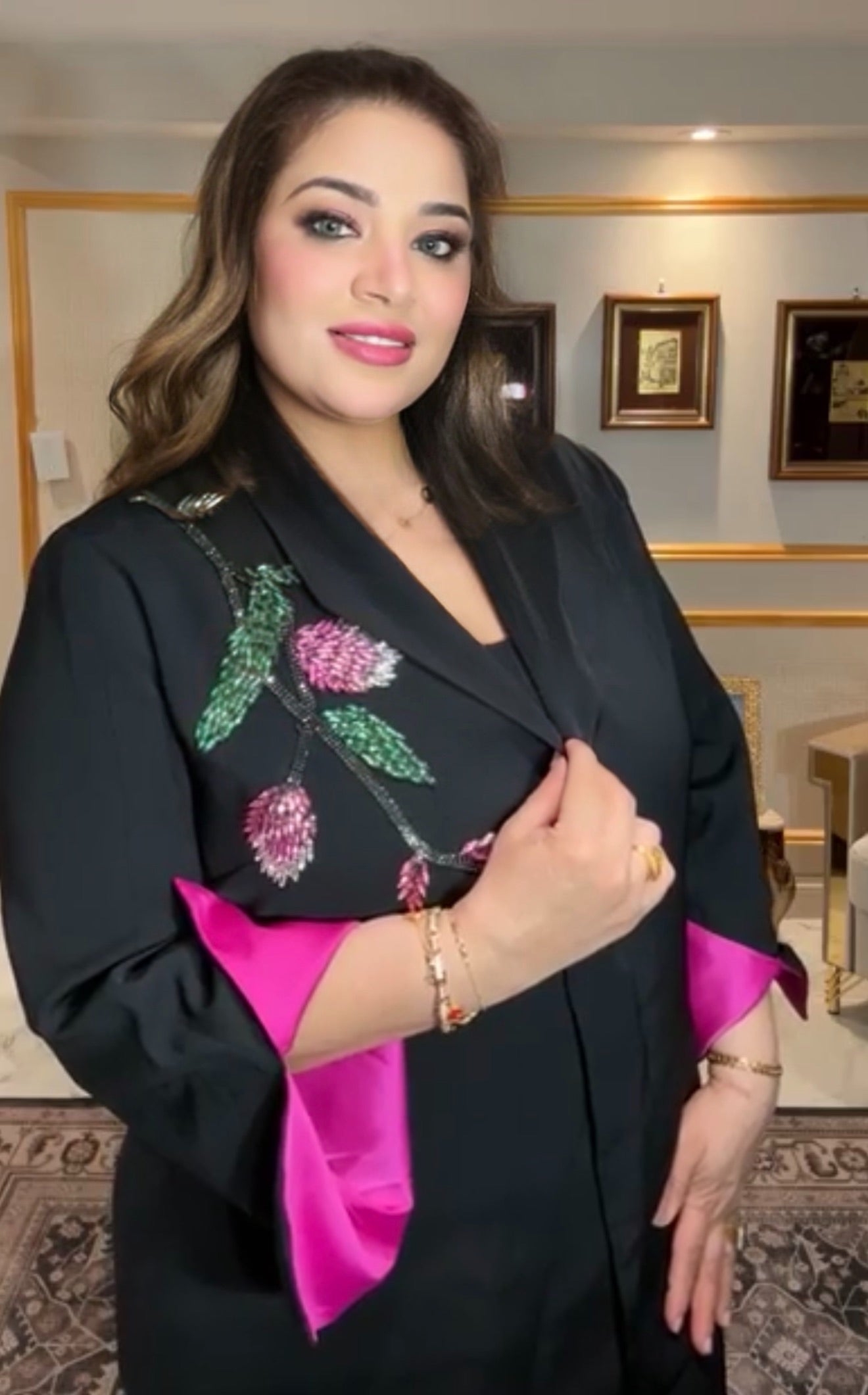 Luxury Turkish Elegant Blazer Set – Black