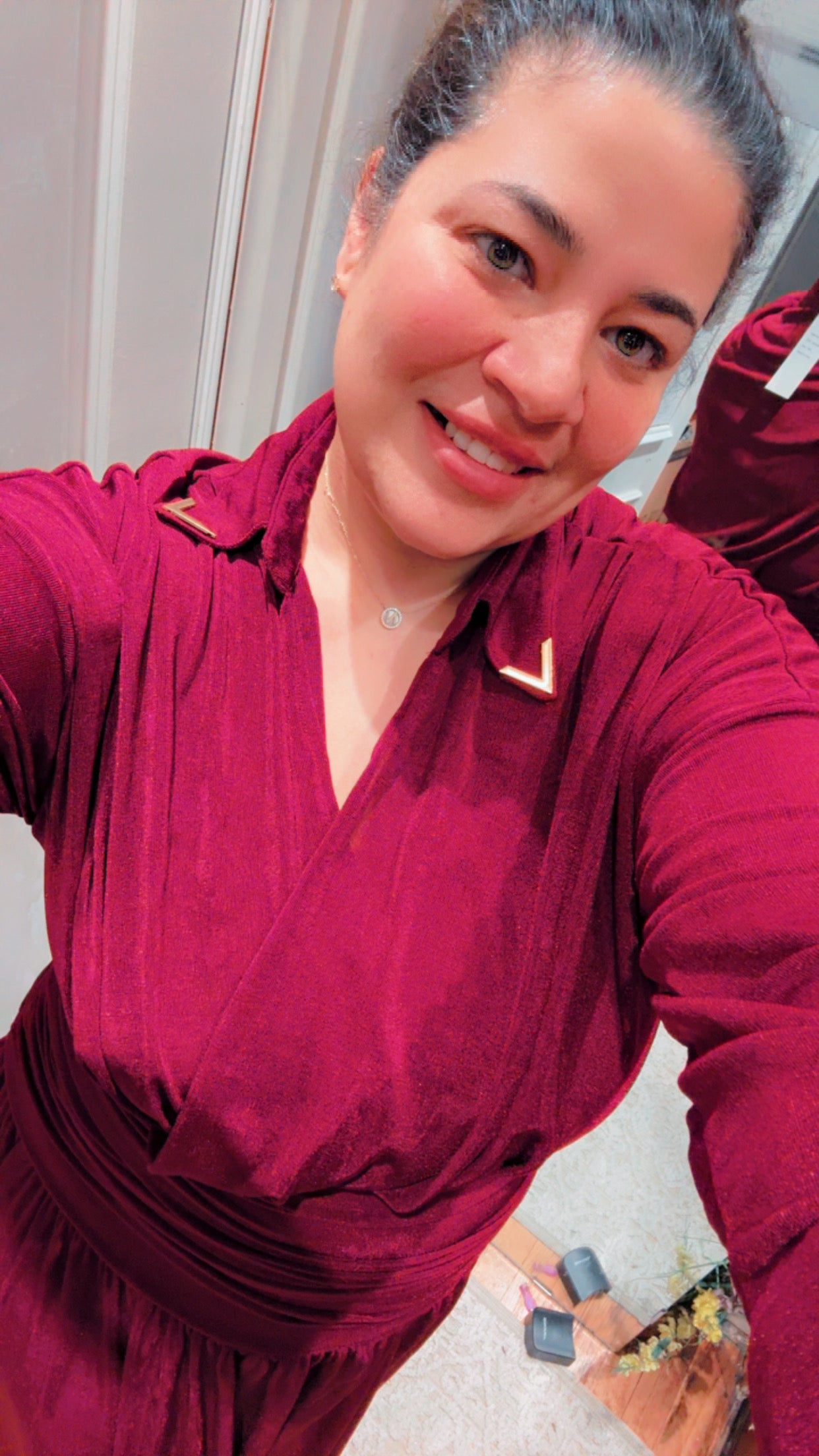 Burgundy Elegant Maxi Dress