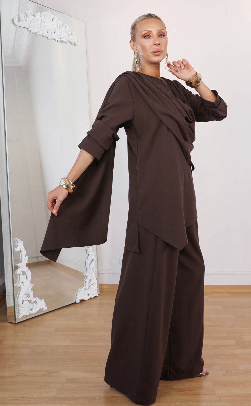 Elegant Turkish Linen Two-Piece Set – Premium Heavy Linen