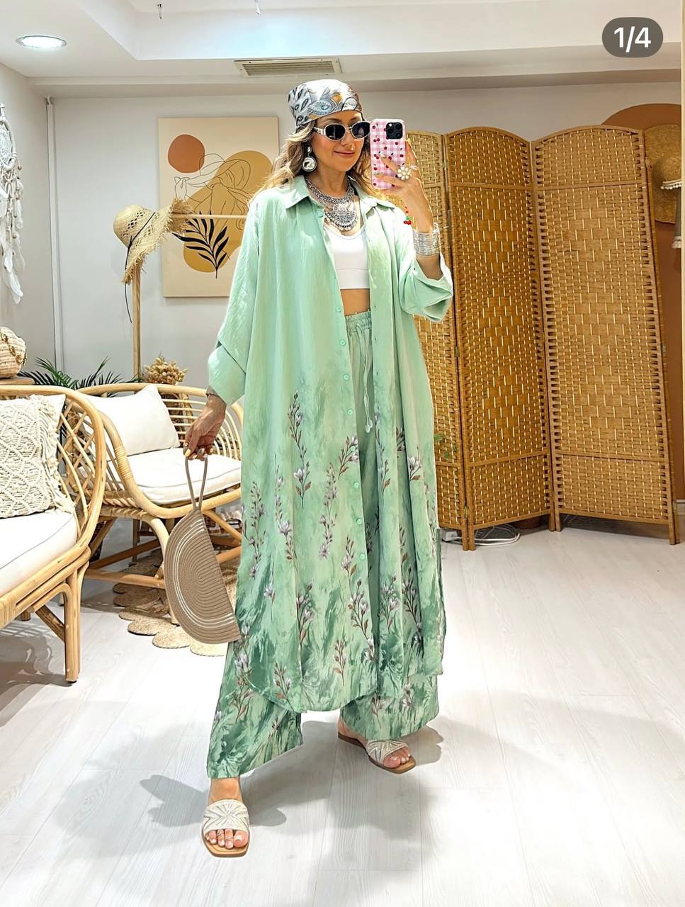 Mint Green Boho Summer Set