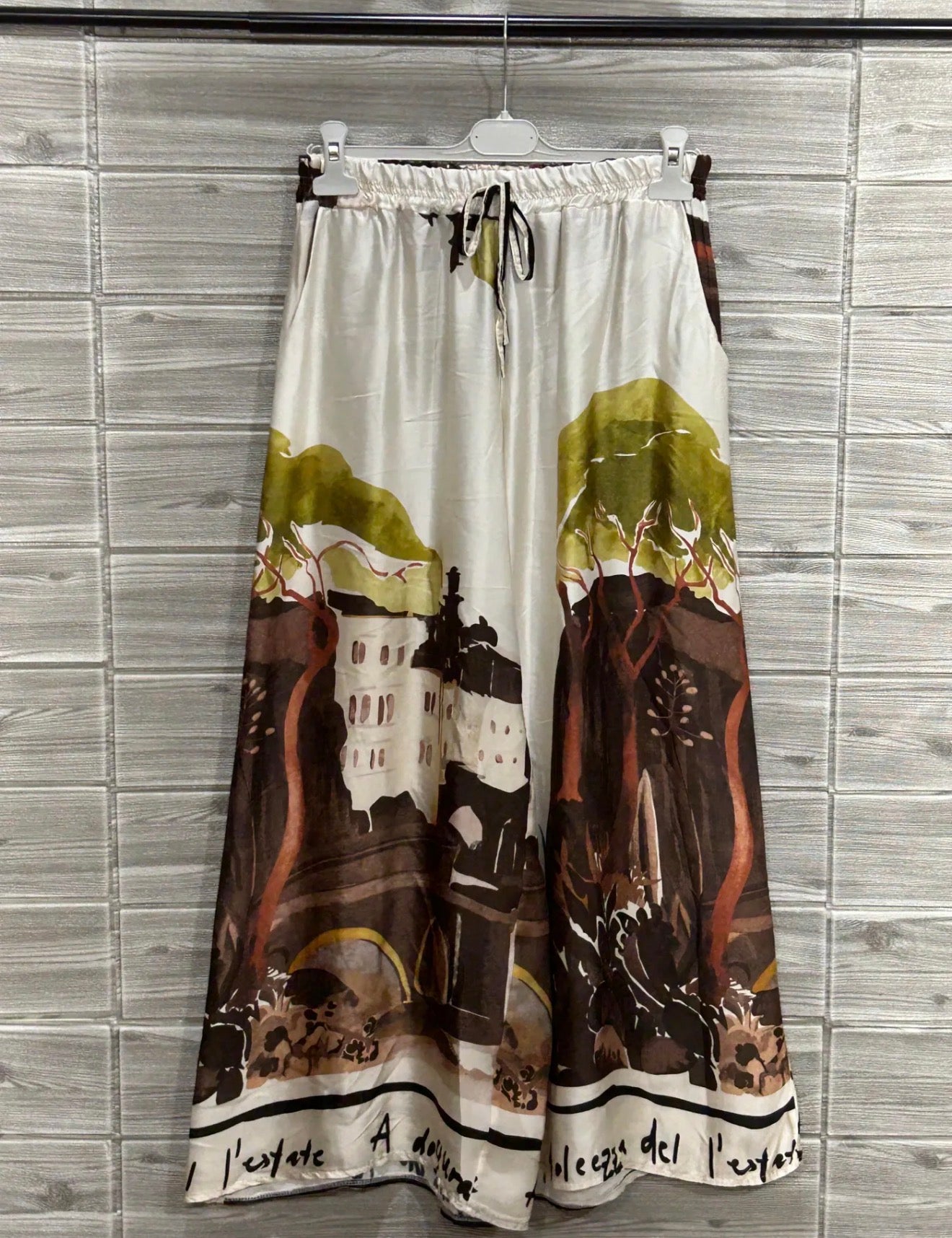 Italian Satin Artistic Pants ✨