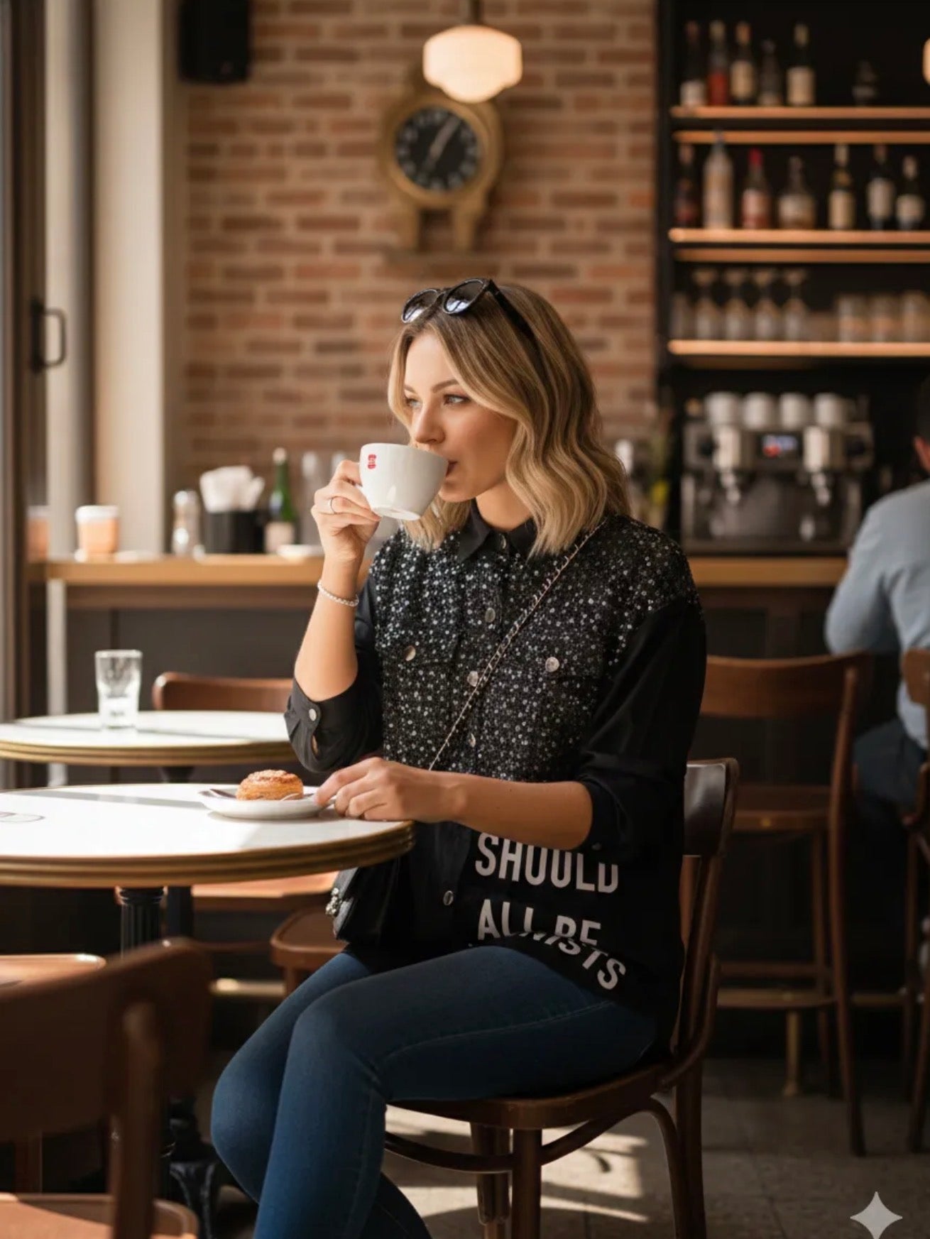 Italian Two-Fabric Printed Shirt – Modern Casual Style