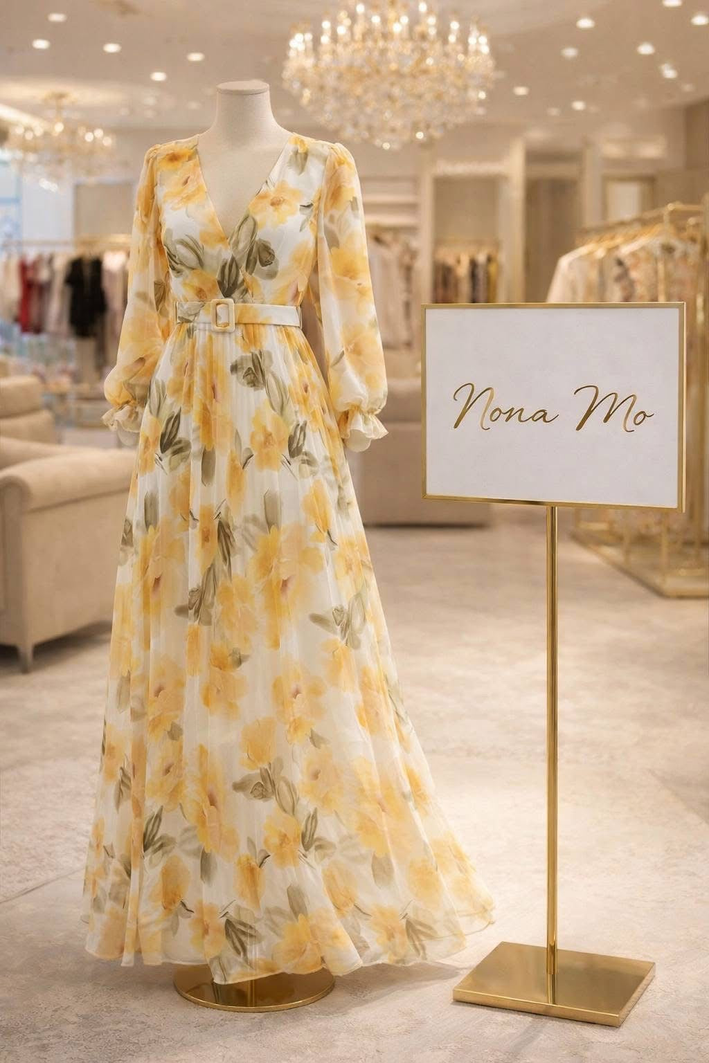 Step into effortless elegance with our Italian chiffon floral dress.