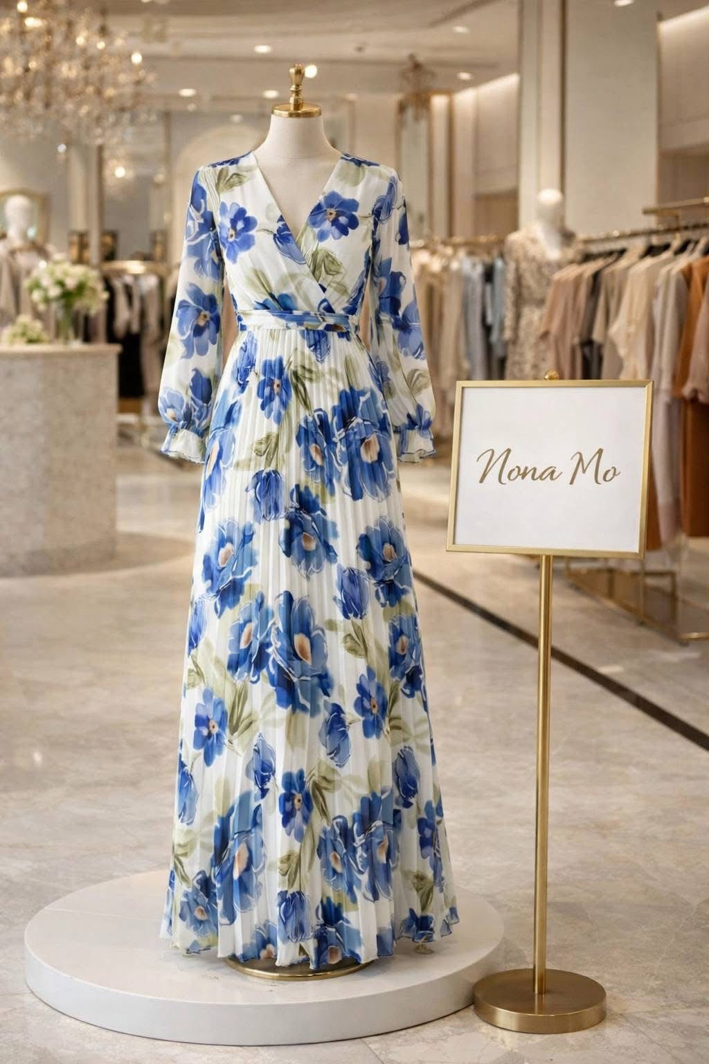 Step into effortless elegance with our Italian chiffon floral dress.